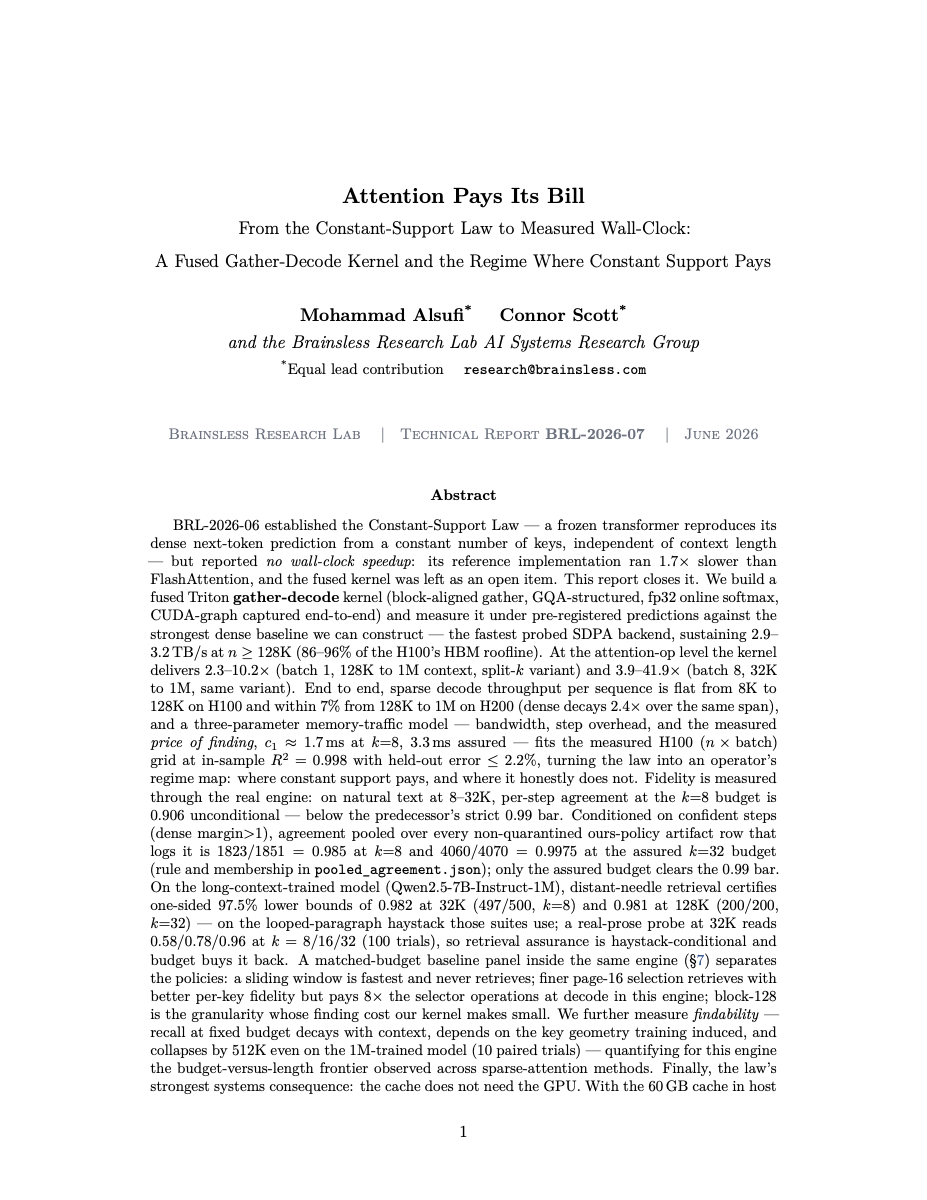 First page of Attention Pays Its Bill